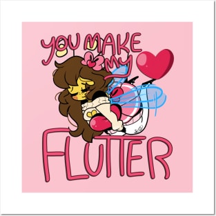 You Make My Heart Flutter Posters and Art